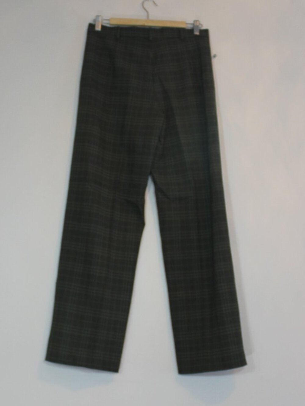 Vtg Burberry blend Wool Checkered Pants Wide Leg  Made in England size G14/US 10 - Picture 2 of 6